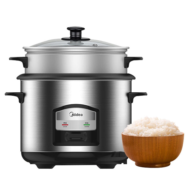 Midea Midea MG-AFG6570 หม้อหุงข้าวเครื่องกลสมัยเก่าความจุขนาดใหญ่หม้อหุงข้าวในครัวเรือนคริสตัลสีดํา
