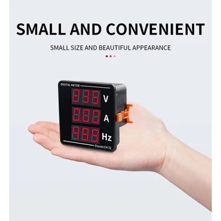 ดิจิตอลมิเตอร์ 1เฟส 220V 3เฟส 380Vดิจิตอล มัลติฟังก์ชั่น มิเตอร์ อัจฉริยะ จอแสดงผล แรงดันV แอมป์A Hz มิเตอร์ meter 220V