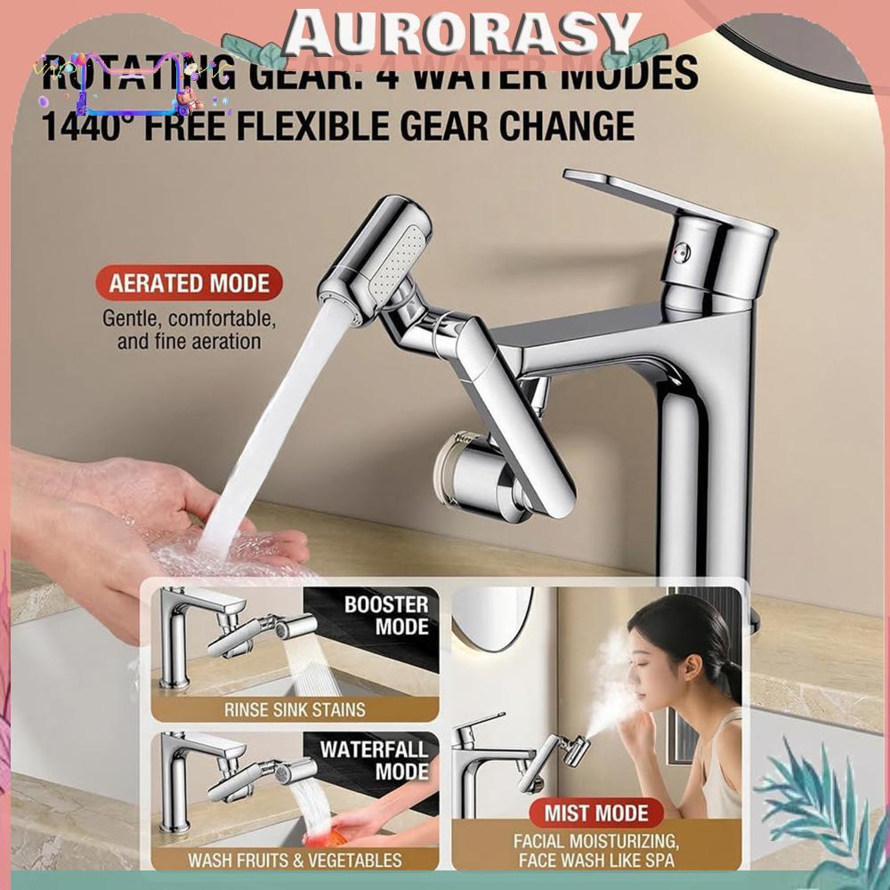 1440 Rotatable Multifunctional Faucet Extender สําหรับ Splash Reduction Sink Faucet Aerator Extender