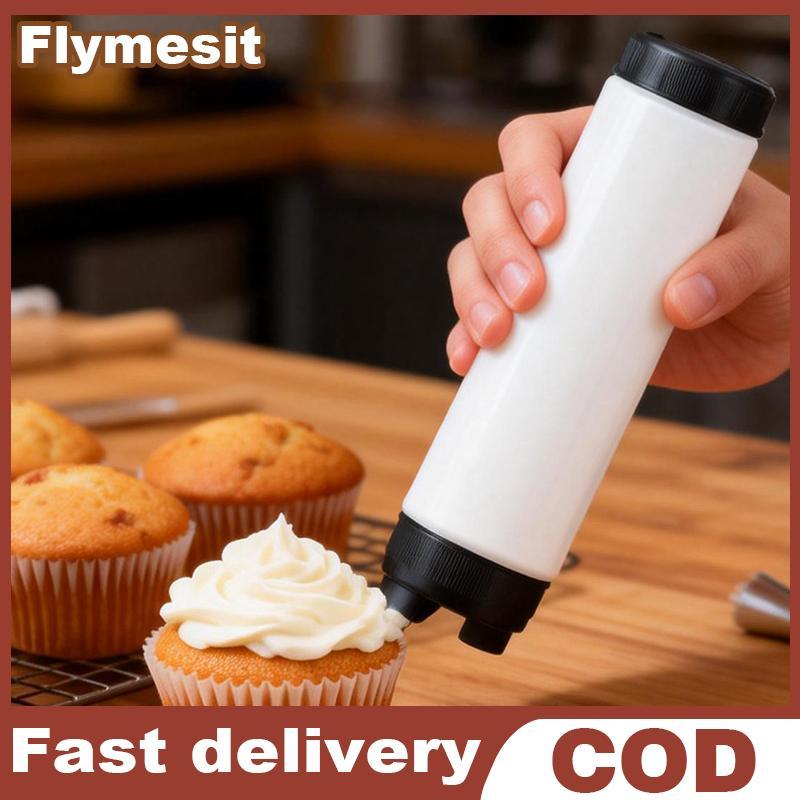Flymesit ขวดซอสบีบสองหัว 16oz 20oz 24oz ระบบ First In First Out สําหรับซอสสด บริการอาหารต้องมี EN
