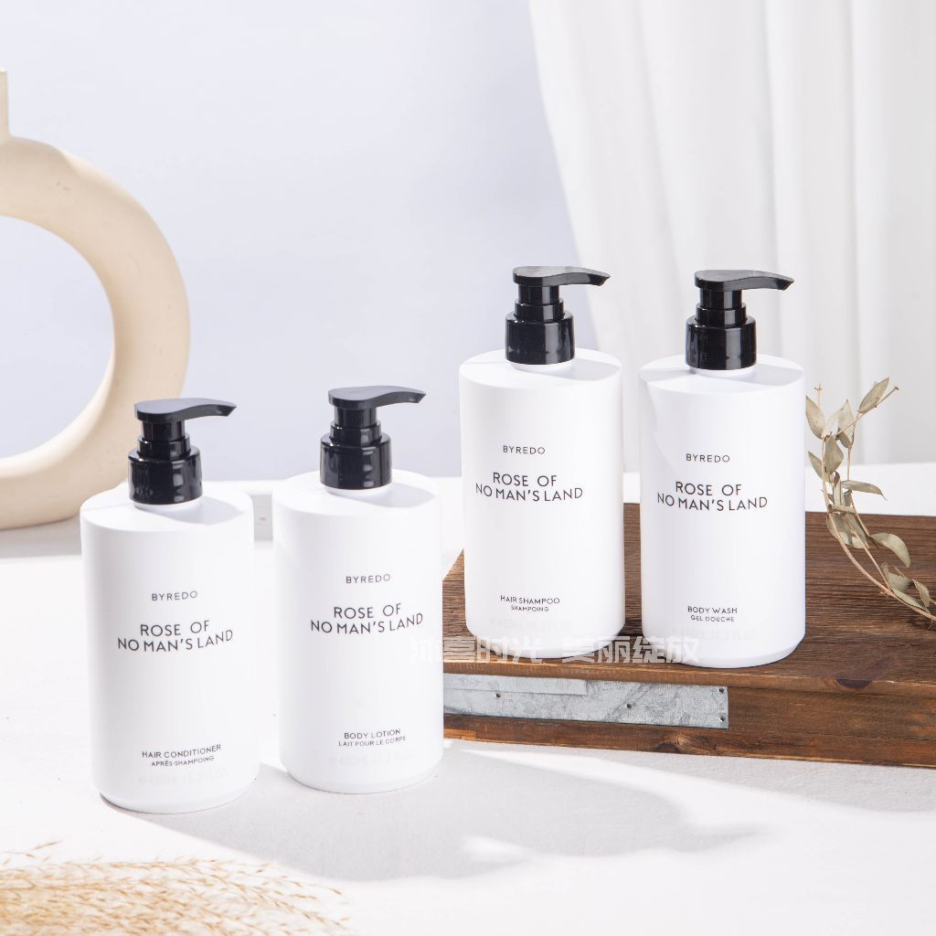 BYREDO No Mans Rose Hotel Series แชมพู ครีมนวดผม ครีมอาบน้ํา และโลชั่นบํารุงผิว 450ml I8GM S6YA