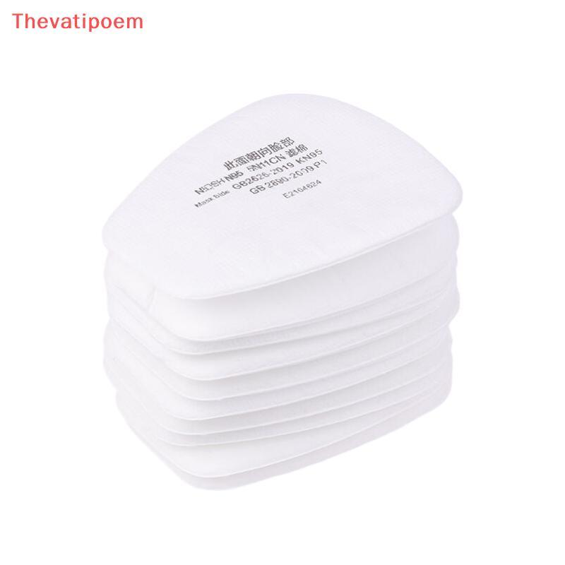 [Thevatipoem] 10 ชิ้น 5N11 ฝุ่นกรองผู้ถือกระดาษสําหรับ 3M 6001-6200/7502/6800 เคมี ing ภาพวาด Respir