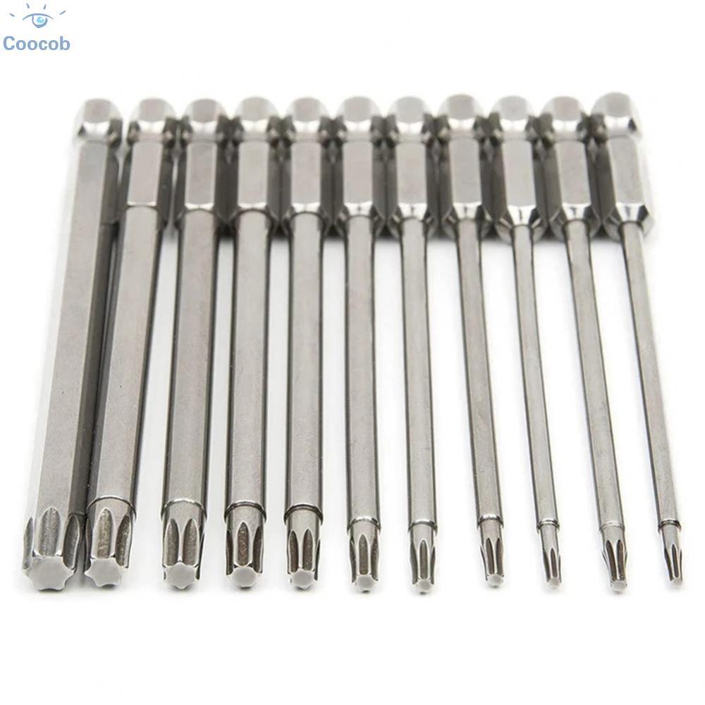 ดอกไขควง Hex Shank Torx ที่เชื่อถือได้ 100 มม. หัวแม่เหล็กสําหรับอุตสาหกรรม