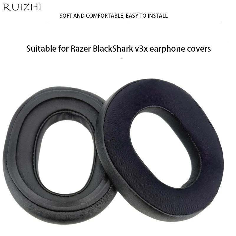 แผ่นรองหูฟังสําหรับ Razer BlackShark V3 Hyperspeed ชุดหูฟังเปลี่ยน Black Shark V3X V3 X Earmuffs ที่