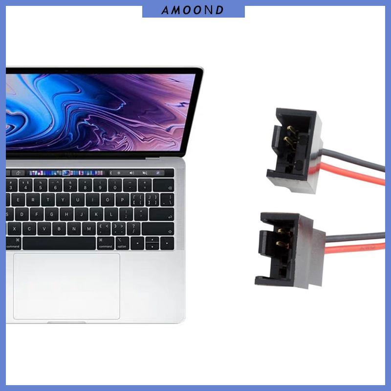 AMOOND IDE 4-Pin to Small 4Pin 1 2 3 4 พัดลม Y Splitter Extension สายไฟ 4 9in