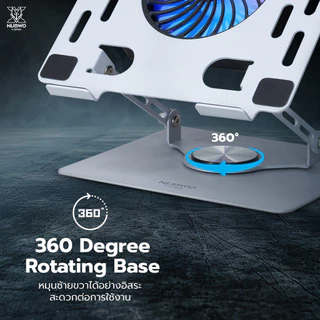์ีNubwo NX-F6 ARCTIX แท่นวางแล็ปท็อป RGB Gaming Cooler Pad รองรับแล็ปท็อปตั้งแต่ขนาด 10–17 นิ้ว ใช้งานง่าย น้ำหนักเบา