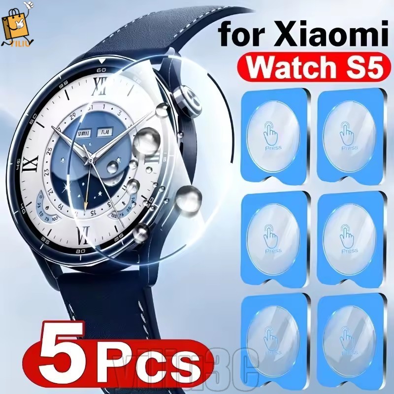 [Prim] 5-1 ชิ้นสําหรับ Xiaomi Mi Watch S5 ตัวป้องกันหน้าจอ - ฟิล์มติดตั้งฟรีฝุ่น - ป้องกันรอยขีดข่วน - กระจกนิรภัย - กันกระแทก - ครอบคลุมเต็มรูปแบบ - ฟิล์มป้องกันนาฬิกา /bliss