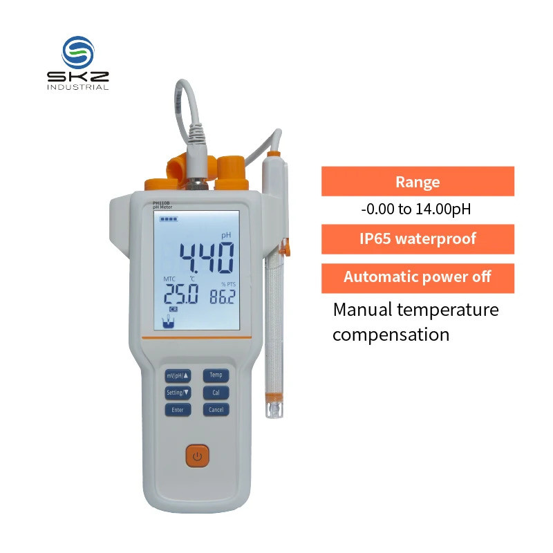ใหม่และต้นฉบับ PH110B Digital ph Tester Industrial Portable ph Meter ราคา