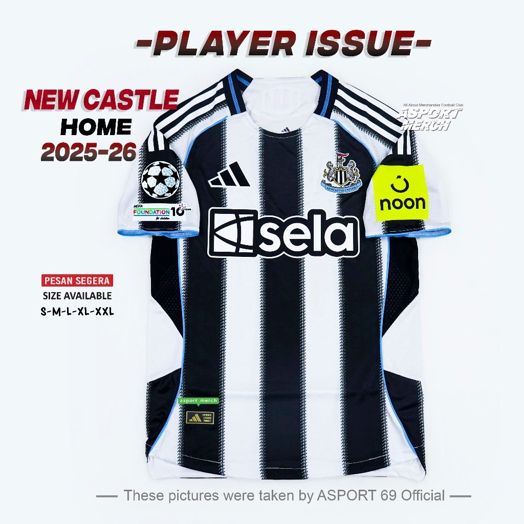PLAYER ISSUE NEWCASTLE HOME 2025 2026 PI
