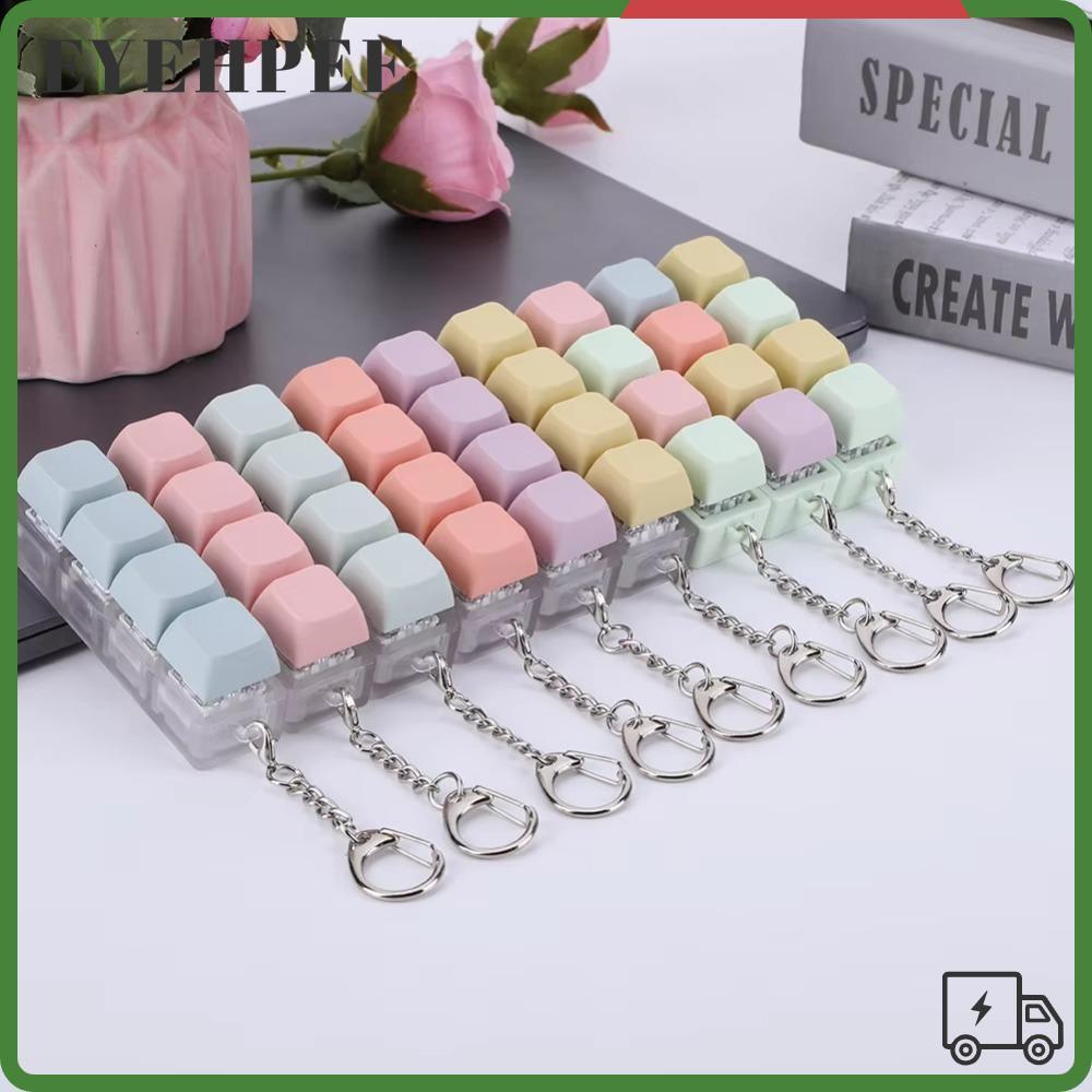 SERENDI Keycap Pinch Toy, Finger Keyboard 4Keys Button Keycap, Relief Stress Mechanical DIY Pinch To