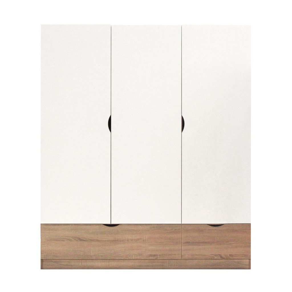 Koncept Furniture ตู้เสื้อผ้าบานเปิด รุ่น Havin สีขาว (150X60X180 ซม.) แบรนด์ KONCEPT FURNITURE