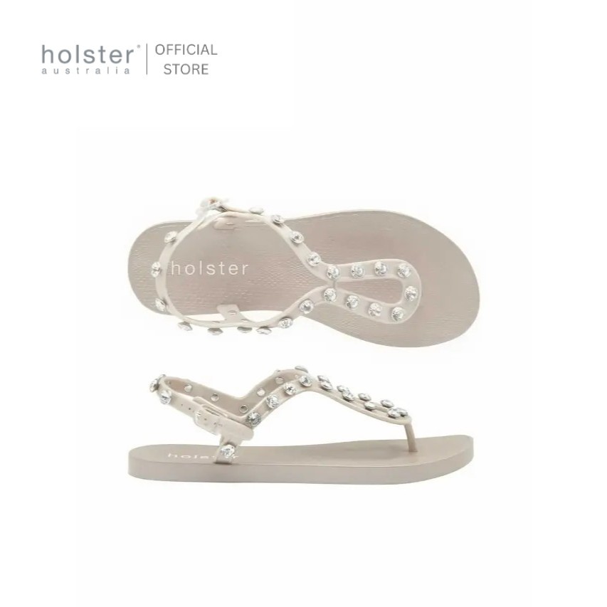 Holster รองเท้าแตะรัดส้นผู้หญิง Supernova Solid สี Champagne