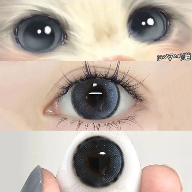 Silver Rainy Sky Blue 2026 Half-Blood Beauty Eye Half-Year Polishing 2 ชิ้นแพ็ค Sweet Master Series 