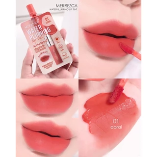Merrezca Water Blurring Lip Tint ลิปทินท์สูตรน้ำ เนื้อมูสเนียนนุ่ม สัมผัสบางเบา