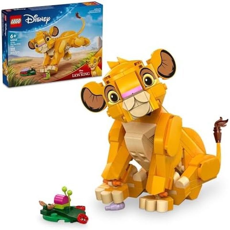 LEGO Disney Simba The Lion King Cub Building Toy - Collectible Play & Display Set - 6 Year Old Girl 