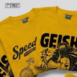 รวมลายเสื้อยืดคอกลมแขนสั้น 7ᵗʰ Street (Light) สีมัสตาร์ด สกรีนลายกราฟฟิค ทรงหลวม ไหล่ตก ไม่รัดตัว เนื้อผ้า 100% Cotto...