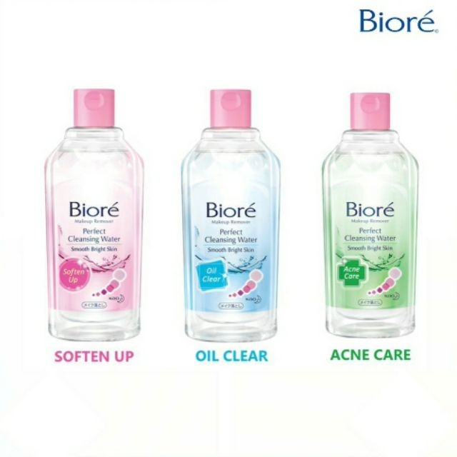 Biore บิโอเร 400 มล. เพอร์เฟค คลีนซิ่ง วอเทอร์ ซอฟเทน อัพ (สำหรับผิวธรรมดาและผิวแห้ง)