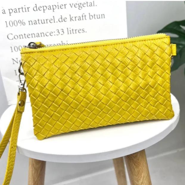 31168A (26x7x14) กระเป๋าสะพายข้างผ้าทอแฟชั่นสตรี