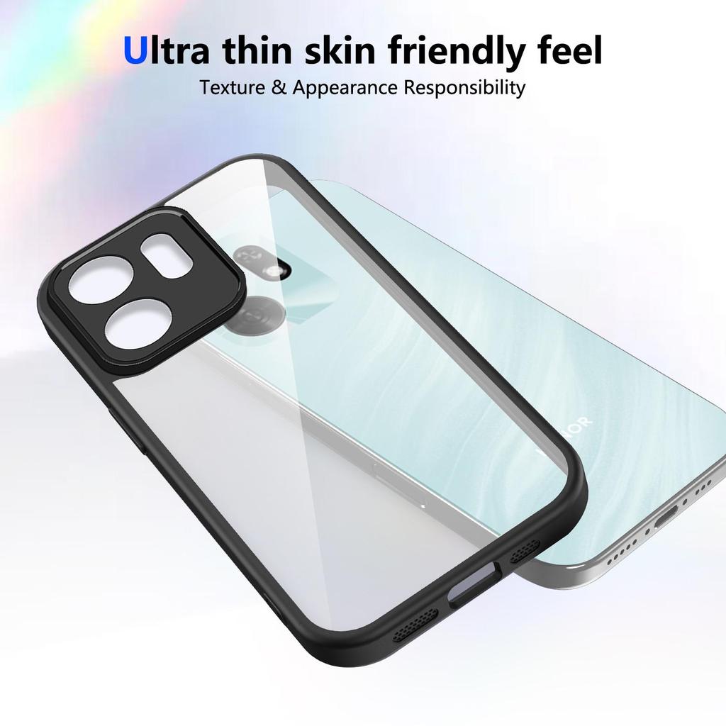 โปร่งใส Hard PC กลับ Pannel สําหรับ Honor X6D X 6D HonorX6D 5G LNA-NX1 Nala-N31B Nala-N32E Soft TPU 