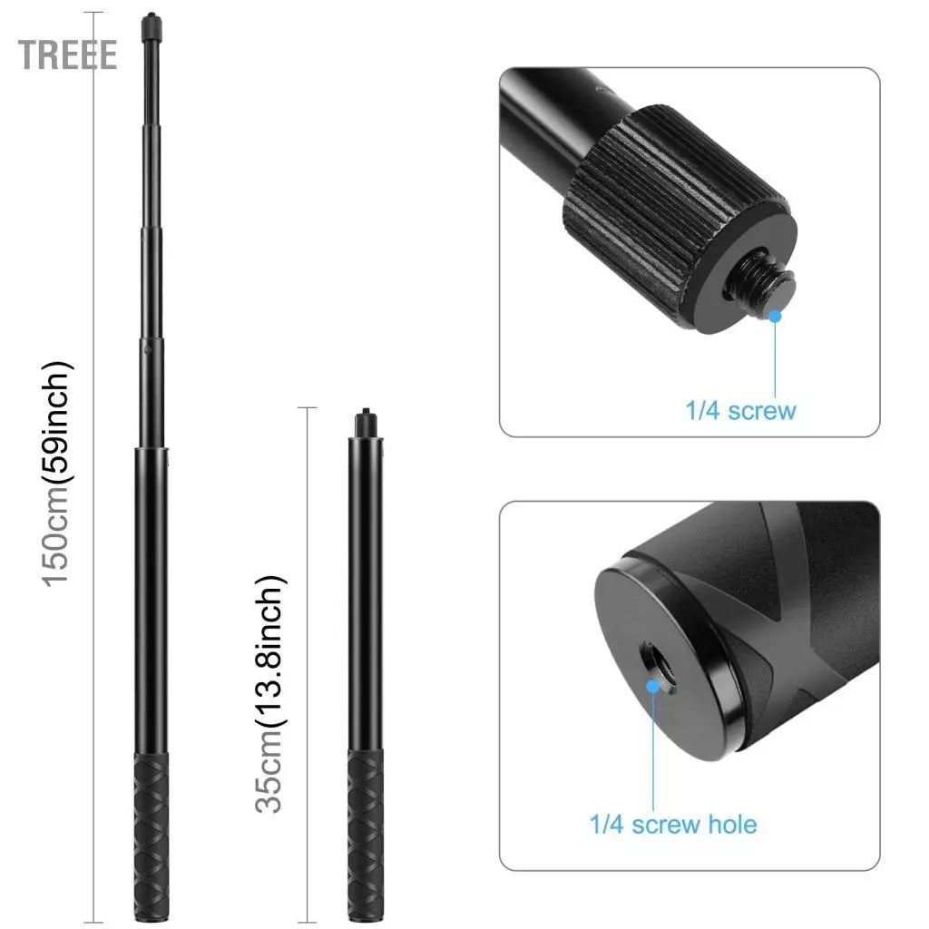 PULUZ PU496B ชุดเมาหนีบแฮนด์จักรยานและไม้เซลฟี่สำหรับ GoPro Hero 12/11/10 Insta360 ONE X4/X3/X2 thumbnail 6