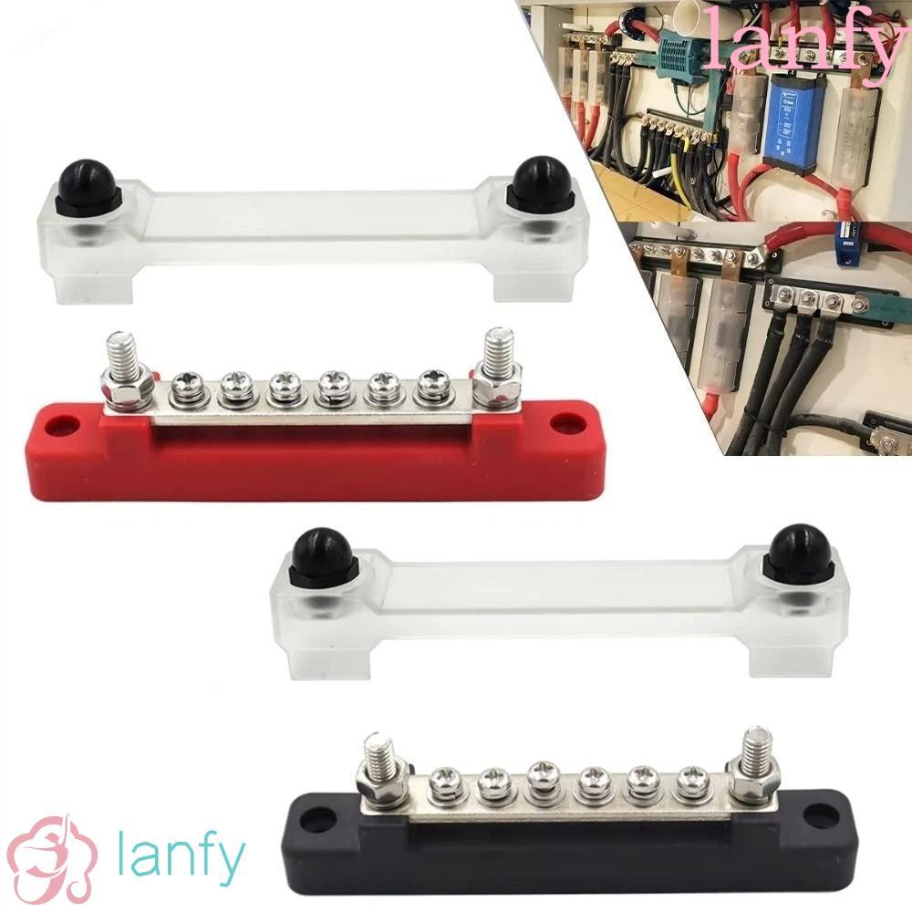 LANFY บล็อกกระจายพลังงาน, 150A 12V บล็อกเทอร์มินัลไฟฟ้า, การกระจายพลังงานกันน้ํา 1/4 นิ้วสตั๊ด 10 Wa