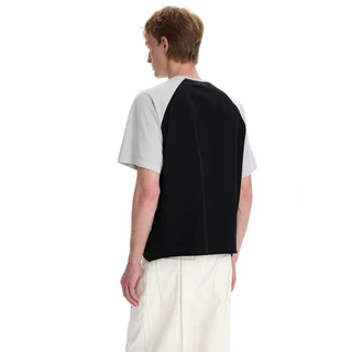 PannoFluxus เสื้อยืดผู้ชายแขนสั้น อเมริกันย้อนยุค สไตล์อินเทรนด์