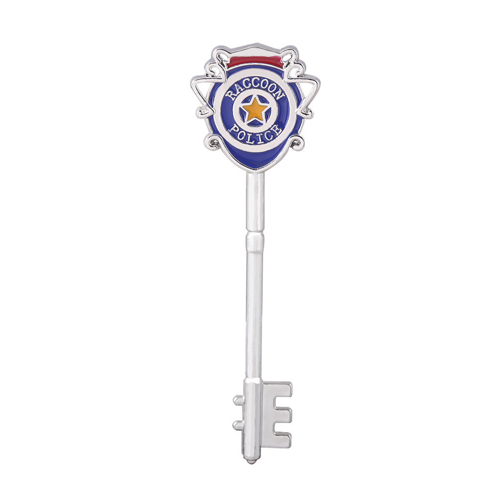 Resident Evil Raccoon City Police Station ป้ายตํารวจโลโก้พวงกุญแจจี้คอสเพลย์การค้าต่างประเทศ