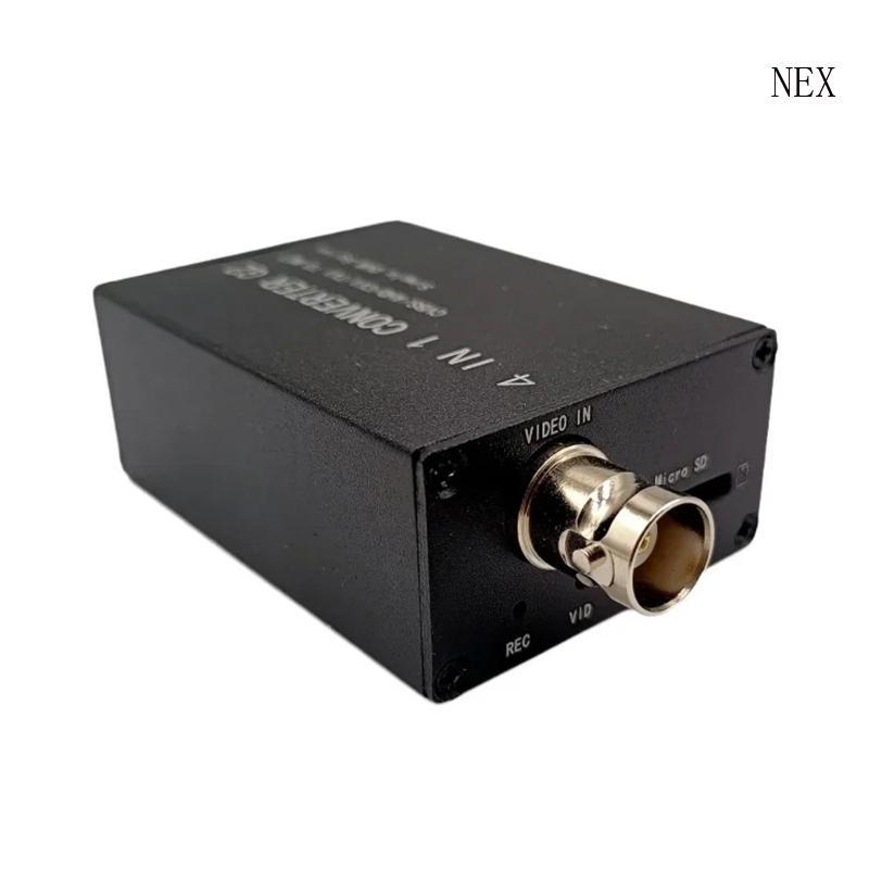 NEX 4 In 1 Converter CVBS 720P 1080P AHD TVI ถึงสุทธิ H 265 RTSP ช่องเดียวสําหรับกล้องรักษาความปลอดภ