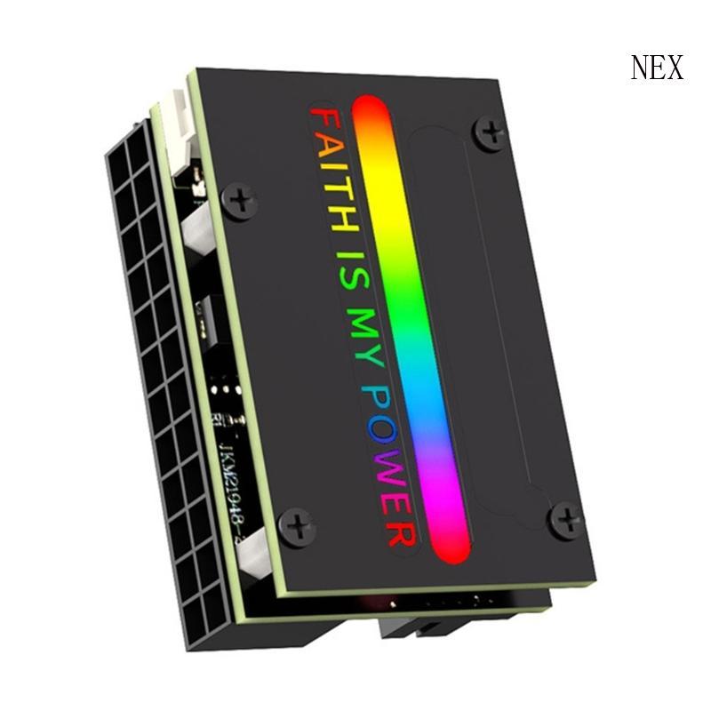 NEX 24pin 90 องศามุมขวาอะแดปเตอร์สีสําหรับทําความสะอาดสาย PC จัดการ