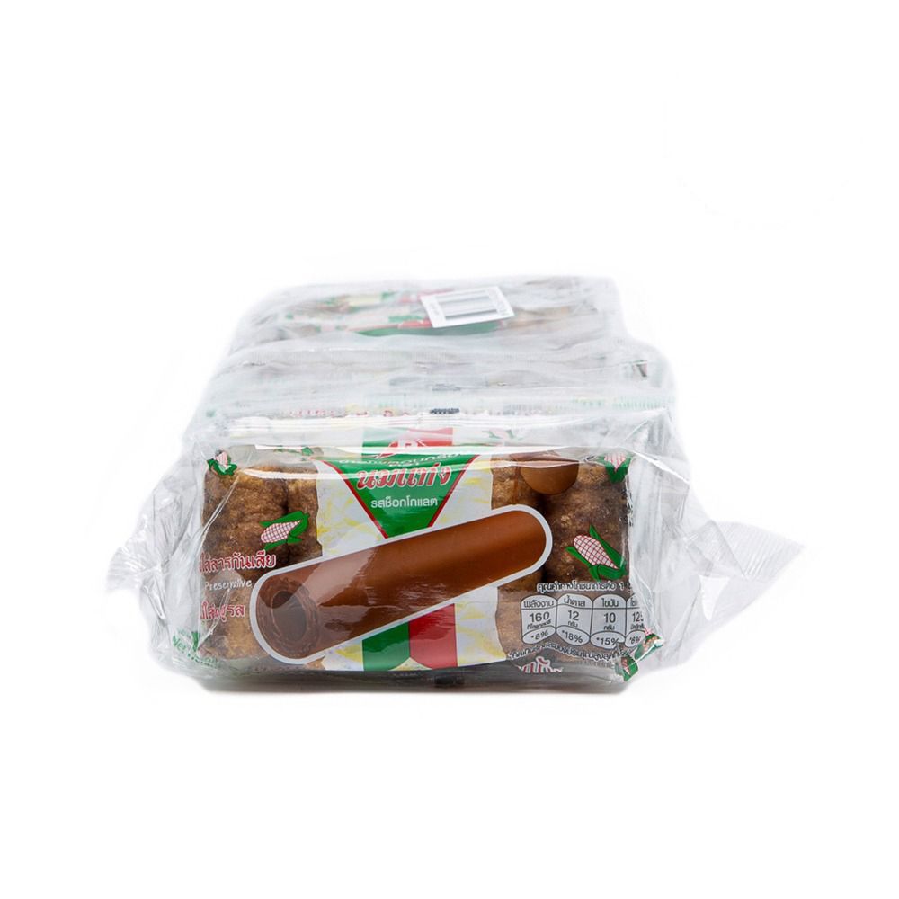 [สินค้าส่งด่วน] นมแท่ง ข้าวโพดอบกรอบ รสช็อกโกแลต 30 ก.X6 NOMTANG CORN SNACK CHOCOLATE FLAV 30G.X6