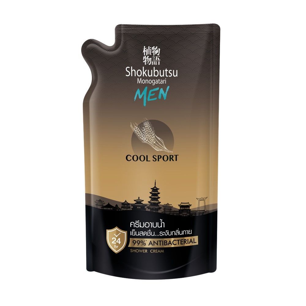 [สินค้าส่งด่วน] โชกุบุสซึ ครีมอาบน้ำคูลสปอร์ต รีฟิล 400 มล. SHOKUBUTSU SHOWER CREAM COOL SPORT REFILL 400 ML
