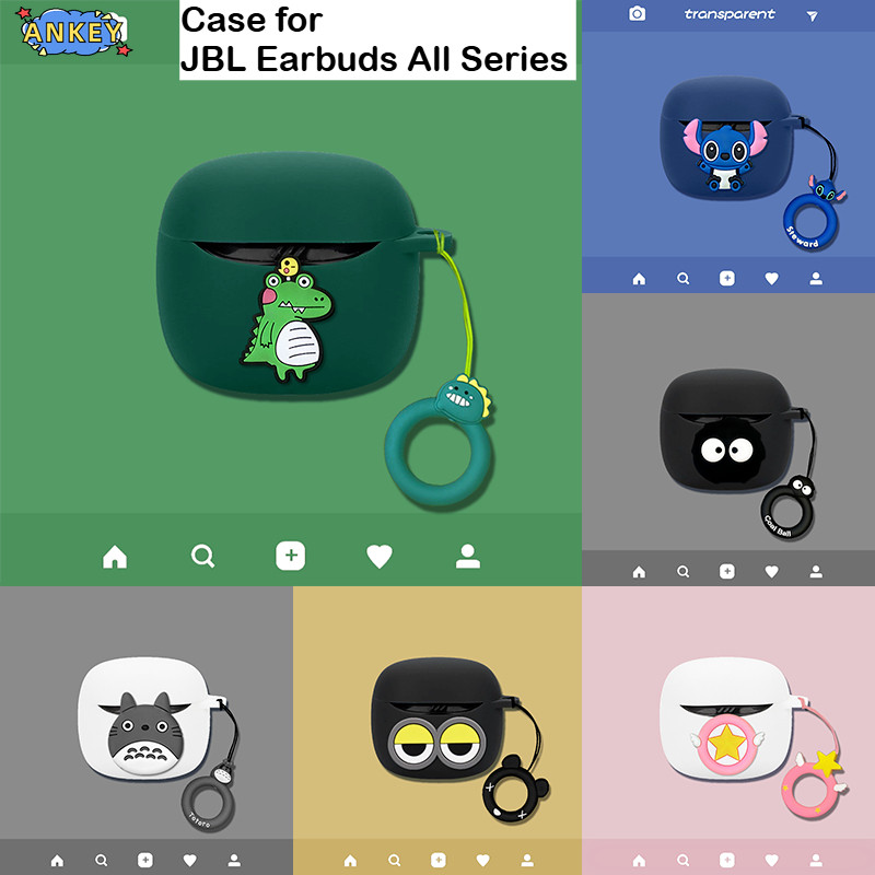 Compatible with  JBL Tune Flex 2 / Flex Earphone Protective Cover JBL Tune Flex 2 Ghost Edition Anti