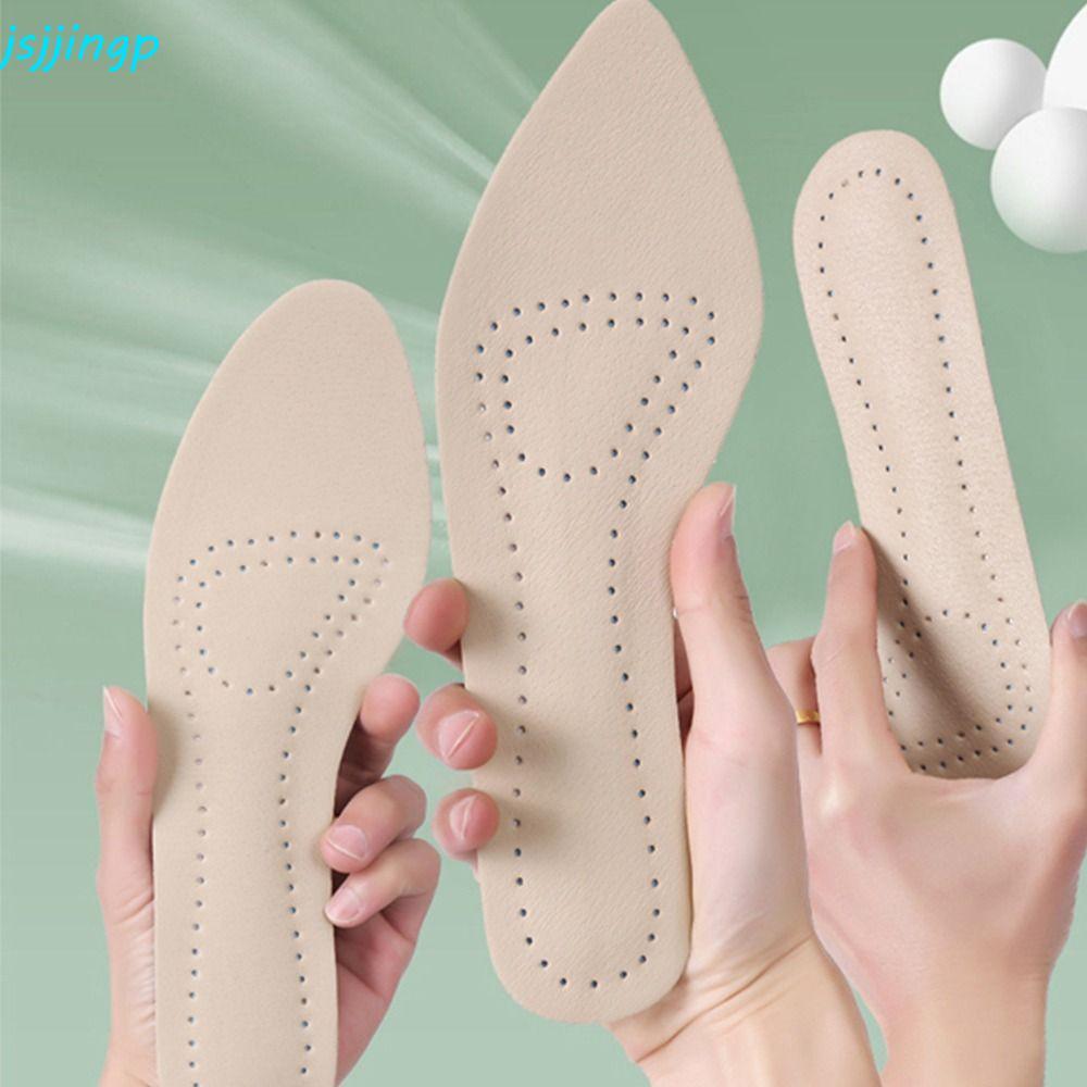 JSJJINGP ผู้หญิง Sandal Insoles ปฏิบัติทนทาน Cowhide ลื่น Shock Absorption รองเท้าอุปกรณ์เสริมรองเท้า-pad