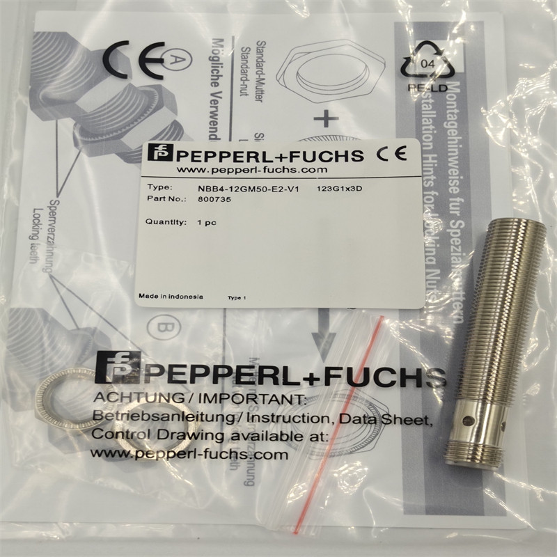 ทรงกระบอก Proximity Switch NBB4-12GM50-E2-V1 Connector PNP ปกติเปิดเซ็นเซอร์เซ็นเซอร์โลหะ