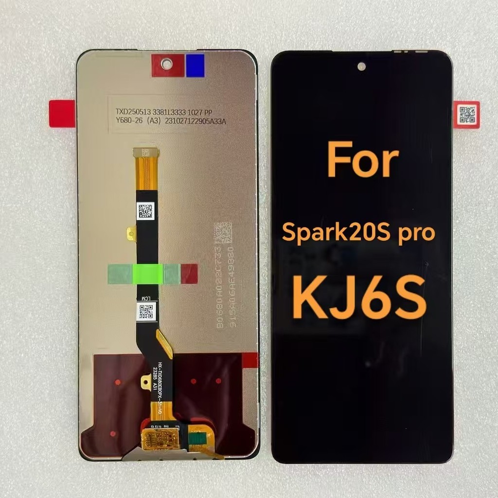 เหมาะสําหรับ TECNO Spark 20S Pro International Version KJ6S Screen Assembly LCD