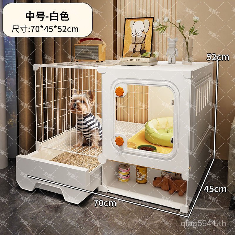 กรงสุนัข One Hall One Room ห้องน้ําสุนัขขนาดเล็กในครัวเรือน One Xiaomao แยกกับ Sheng Yiwei สุนัขในร่