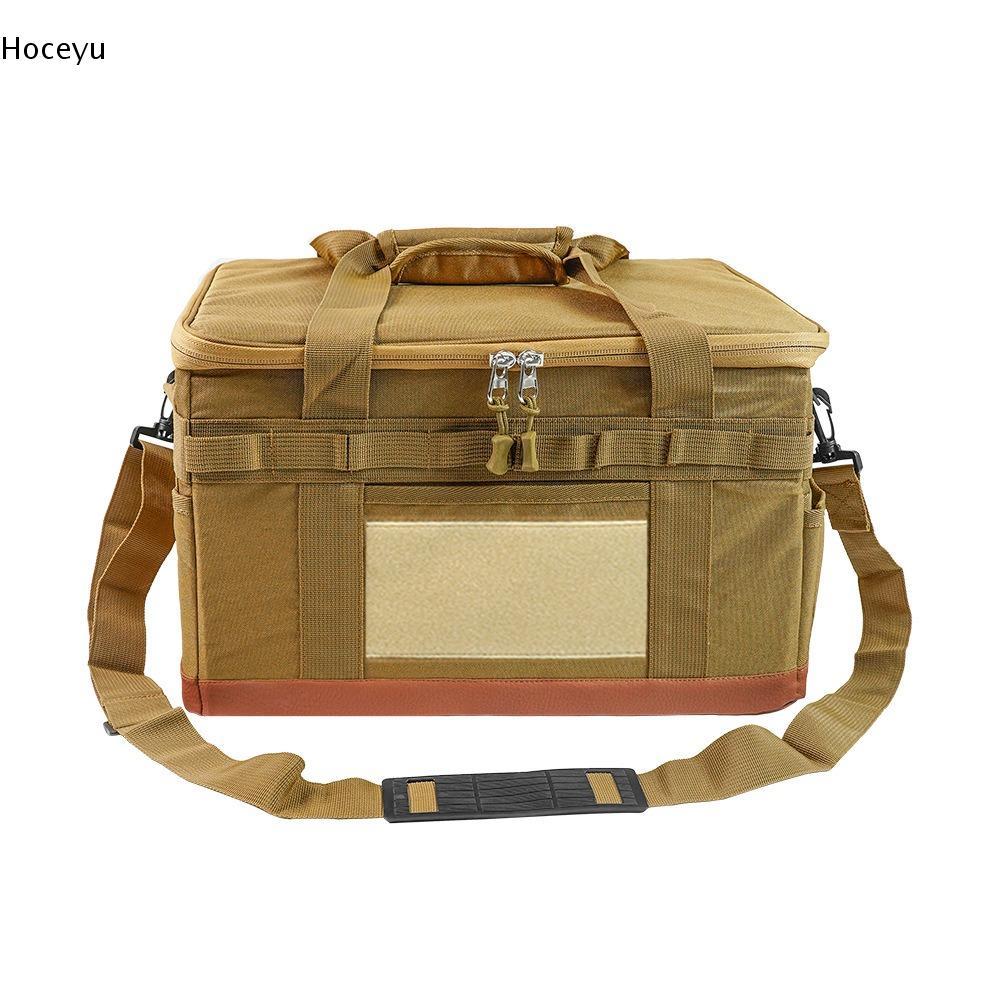 HOCEYU Camping Bag, 30L Portable Camping Cookware Bag, ทนทานซิปปิด Hard Shell Camping Storage Bag Tr