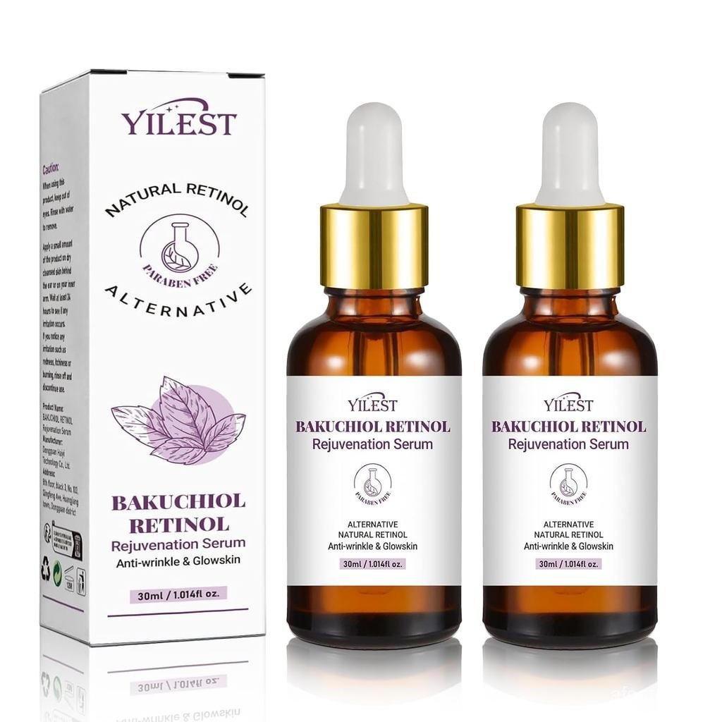 2PCS Bakuchiol Retinol Serum Retinol Rejuvenation Serum สําหรับทุกผิว NSO0