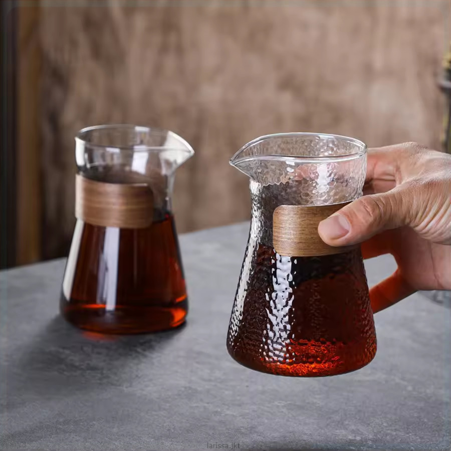 One Two Cups Coffee Server Chemex Drip Pour Over Glass Carafe 500ml - FM-5ML