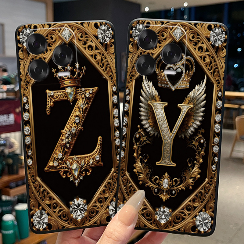 เคสโทรศัพท์สําหรับ ZTE Blade V70 Vita/Nubia V70 Design V70Design ซิลิโคนนุ่มสีดําปกหลังตัวอักษรเริ่ม