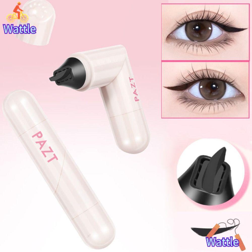 WATTLE Eyeliner Stamp, Long Lasting Waterproof Eye Liner Stamp, Quick Dry Portable Rotatable Eyeline