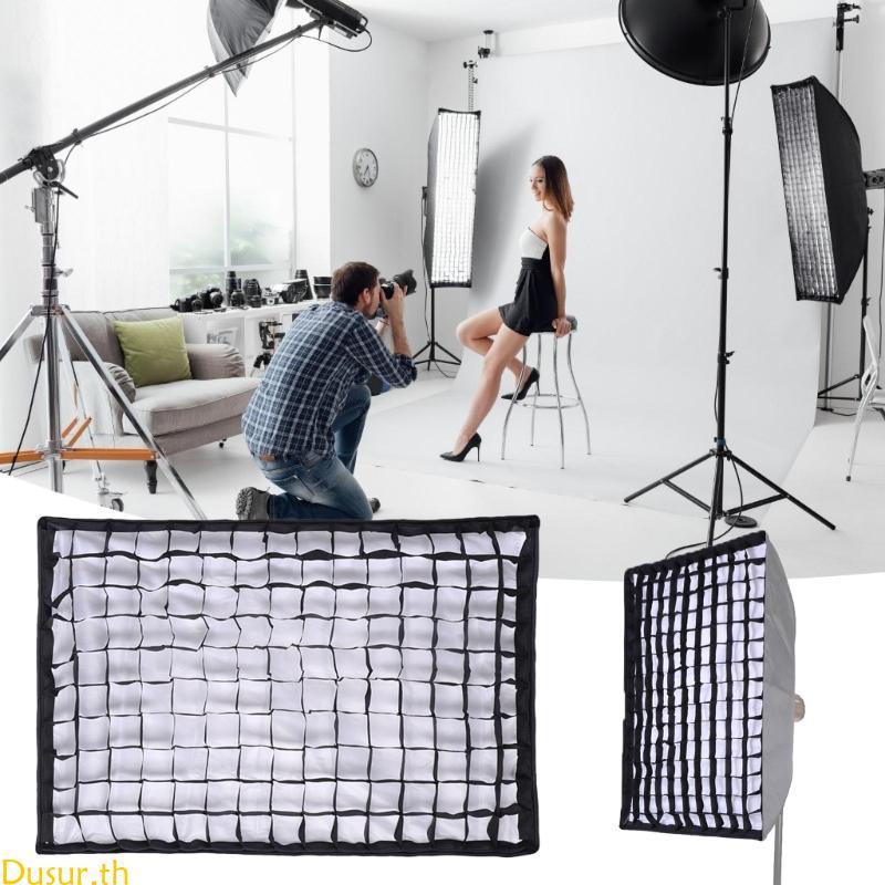 Dusur Softbox Cellular Grid Mesh แบบพับได้สําหรับการถ่ายภาพอุปกรณ์สตูดิโอ