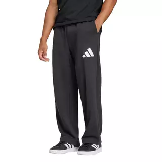 adidas ไลฟ์สไตล์ กางเกงขายาว Essentials Wide Leg 3 Bar Logo ผู้ชาย สีดำ JF3604