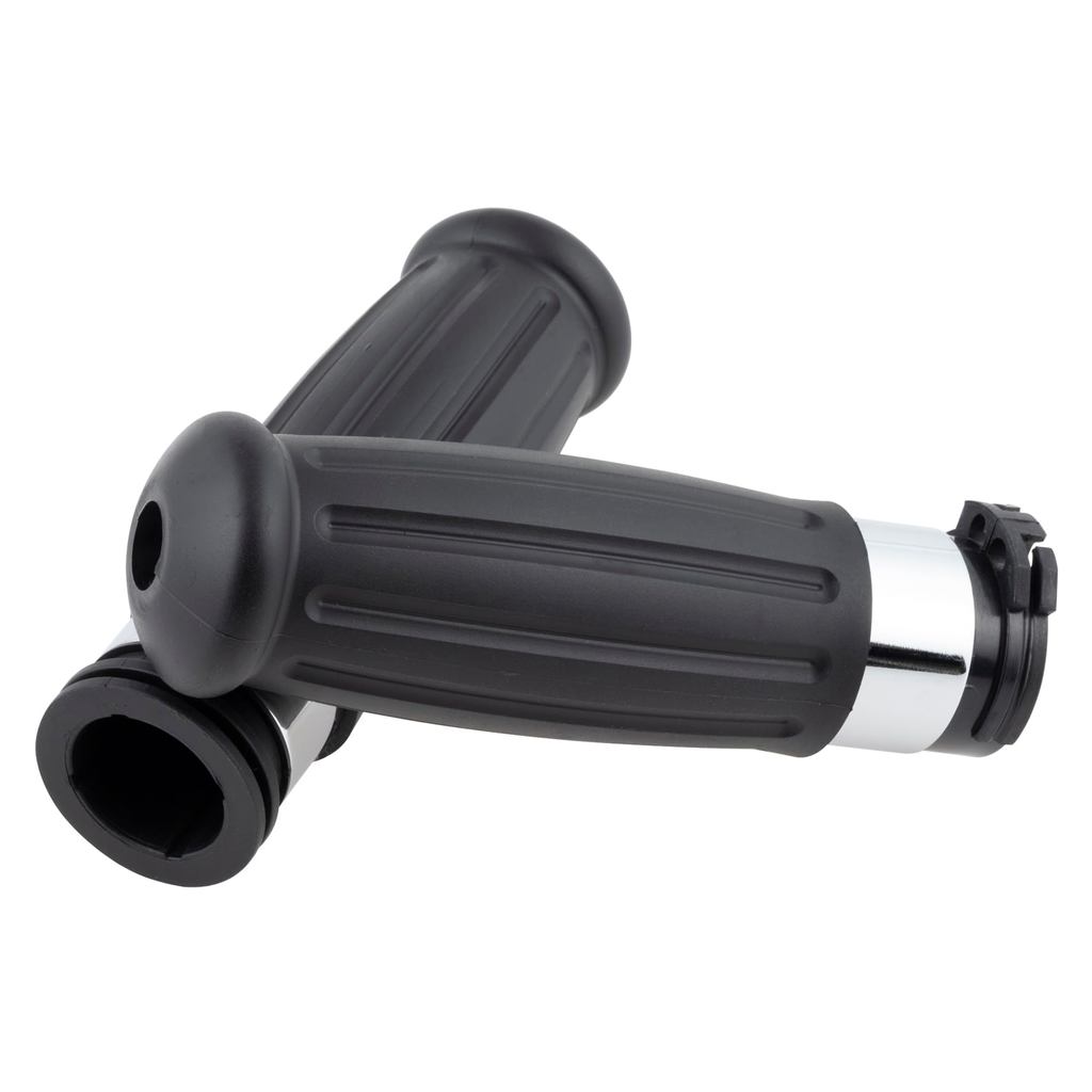 Kijima Motorcycle Parts Grip Retro with Throttle Pipe, 137mm, 42mm, Non-Through Type, 1-Inch Handle,