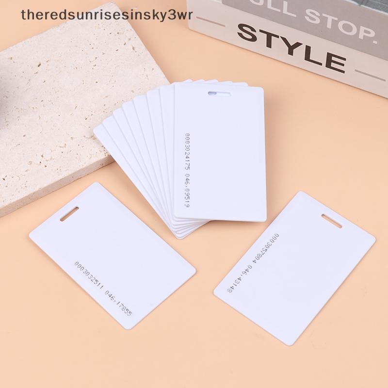 (the) 10 ชิ้น ID พร้อมรหัส Rewritable Composite Key Cards TK 4100 ชิปความถี่ RFID Card Copyable เปลี่ยน Duplicator การ์ดสีขาว (TH)