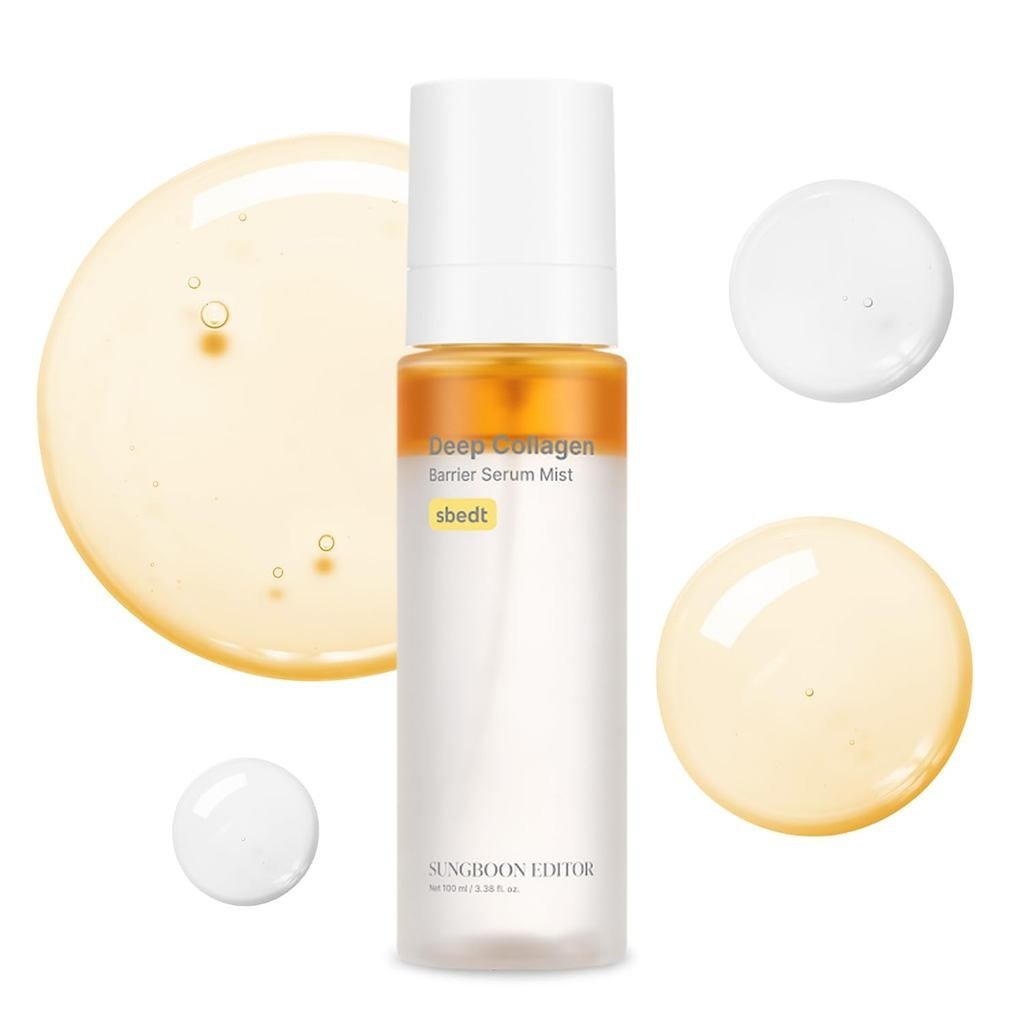 SUNGBOON EDITOR Deep Collagen Barrier Serum Mist | ไฮเดรติ้ง เฟซ มิสท์ แบบแห้ง  | คอลลาเจน+เปปไทด์+ว