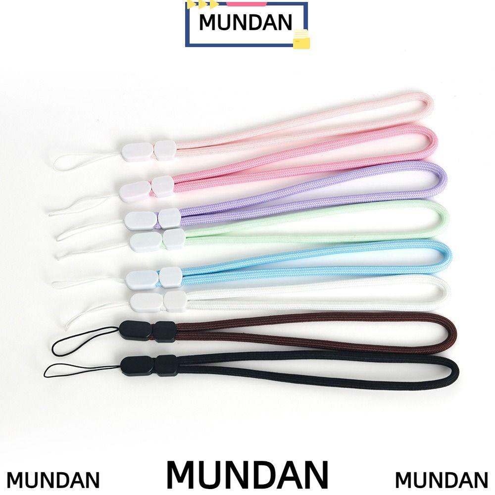 MUNDAN เชือกกล้อง, สายรัดข้อมือกล้องอเนกประสงค์แบบปรับได้, เชือกเส้นเล็กโทรศัพท์ป้องกันการตกหลากสีอเนกประสงค์แบบพกพา