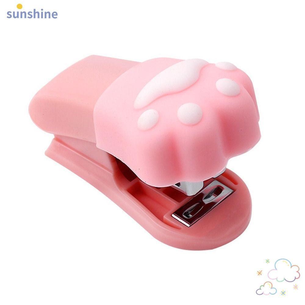 SSUNSHINE เครื่องเย็บกระดาษสําหรับงานหนัก, เครื่องเย็บกระดาษ Capybara/Panda ประหยัดแรงงาน, การ์ตูนมินิแบบพกพาแบบพกพาใช้ 24/6 26/6 ลวดเย็บกระดาษ Bookbinding|อุปกรณ์จอง
