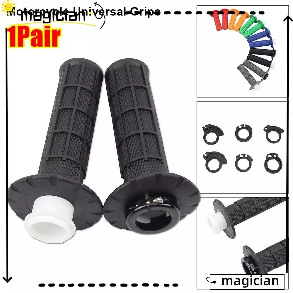 MAGICIAN 1 คู่รถจักรยานยนต์ Universal Grips, 7/8 "22 มม.Snap-on Cam Hand Grip, ทนทานพร้อมฟังก์ชั่นล็อคตัวเอง Lock-on Handlebar Grips สําหรับ KTM CRF SXF EXC Motocross Dirt Bike