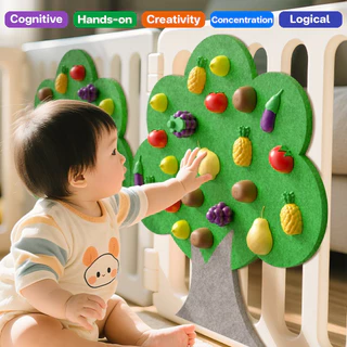 ของเล่นเสริมพัฒนาการ ของเล่นเด็ก DIY ผลไม้ตัดเกมสนุก ฝึกพัฒนาการ ปลอดภัย สำหรับเด็ก 1-4 ขวบ